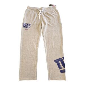 NFL Apparel Ultra Game Womans Sweatpants NWT Large NY Giants Football Punt Brush